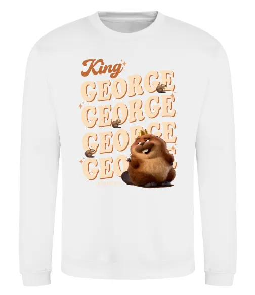 Свитшот Hoppers king George Белый фото