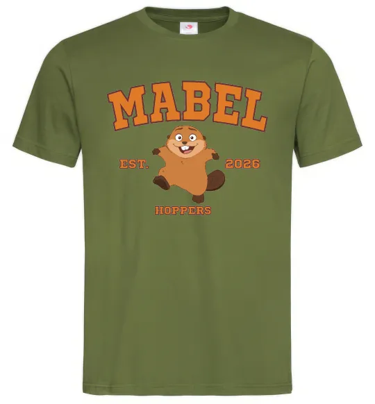 Мужская футболка Mabel Hoppers Оливковый фото