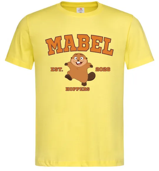 Мужская футболка Mabel Hoppers Лимонный фото
