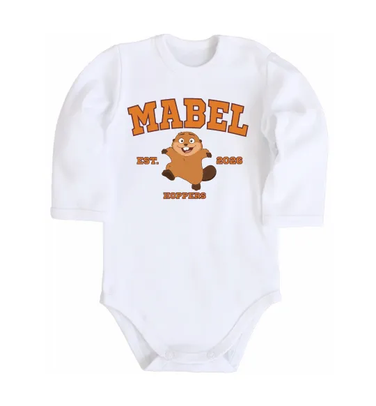 Детский боди Mabel Hoppers Белый фото