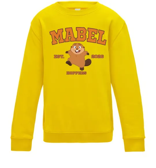 Детский Свитшот Mabel Hoppers Солнечно желтый фото