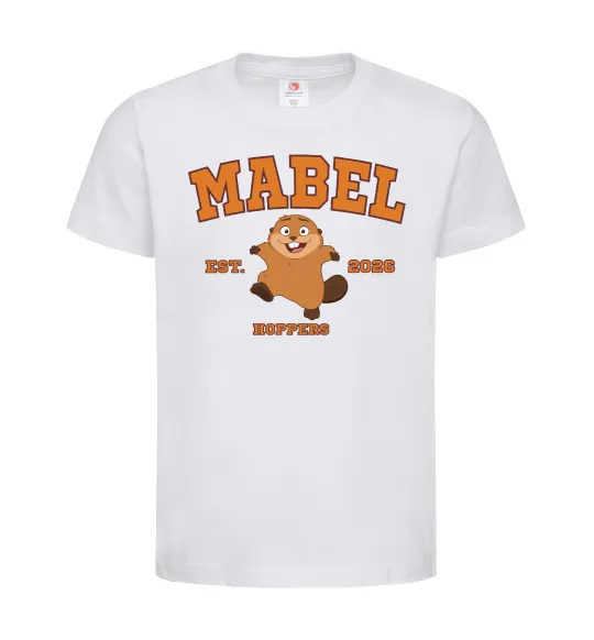 Детская футболка Mabel Hoppers Белый фото