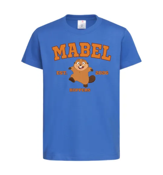 Детская футболка Mabel Hoppers Ярко-синий фото
