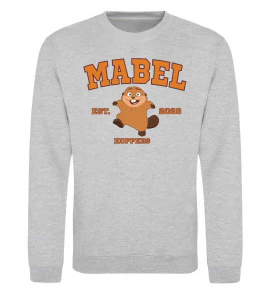 Свитшот Mabel Hoppers Серый меланж фото