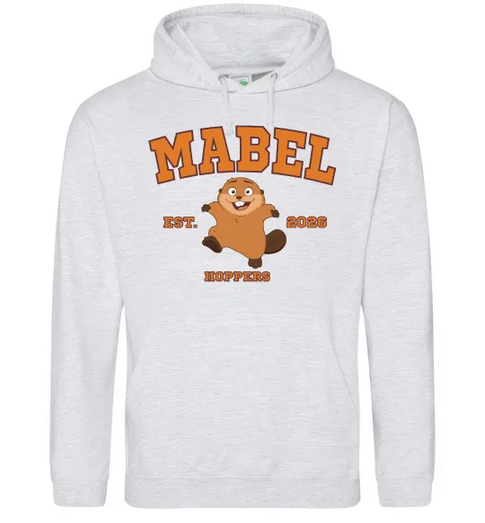 Мужская толстовка (худи) Mabel Hoppers Серый меланж фото