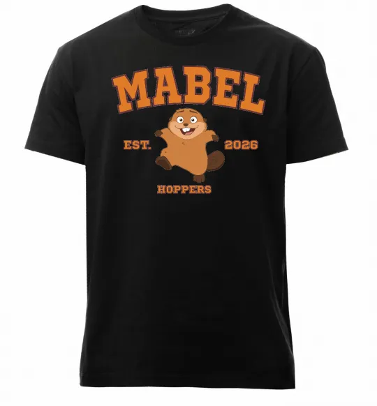 Мужская премиум футболка Mabel Hoppers Черный фото