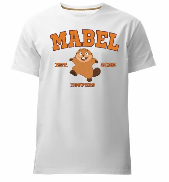 Мужская премиум футболка Mabel Hoppers Белый фото