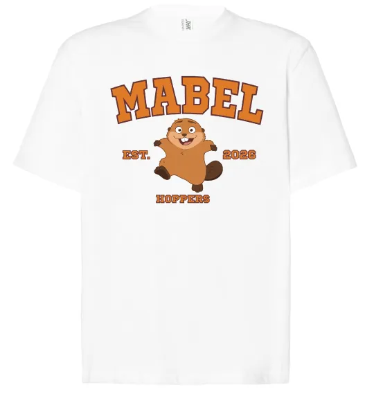 Футболка Оверсайз Mabel Hoppers Белый фото