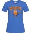 Женская футболка Mabel Hoppers Ярко-синий фото