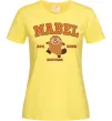 Женская футболка Mabel Hoppers Лимонный фото