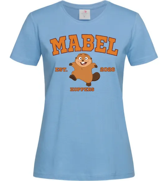 Женская футболка Mabel Hoppers Голубой фото