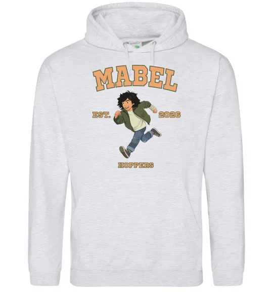 Женская толстовка (худи) Стрибунці Mabel Серый меланж фото