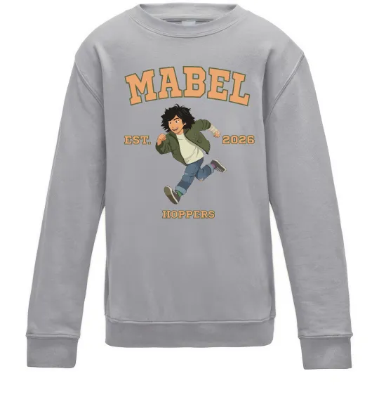 Детский Свитшот Стрибунці Mabel Серый меланж фото