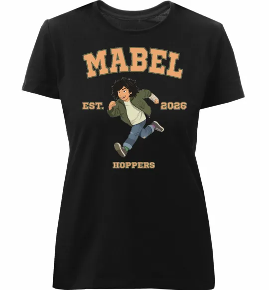 Женская премиум футболка Стрибунці Mabel Черный фото