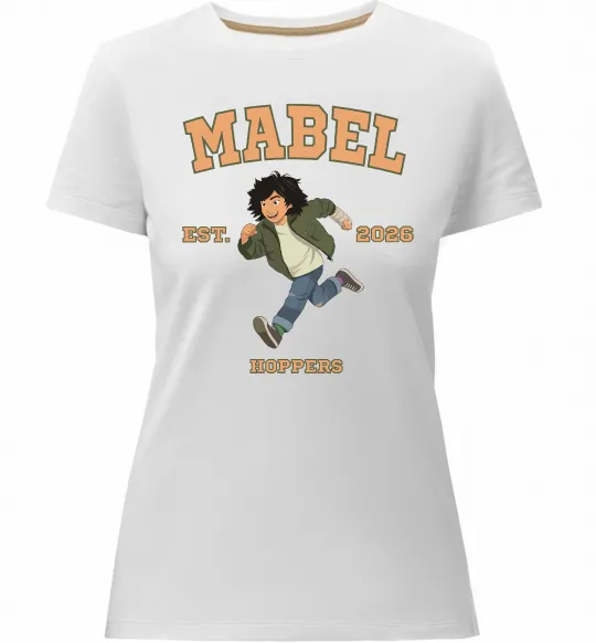 Женская премиум футболка Стрибунці Mabel Белый фото