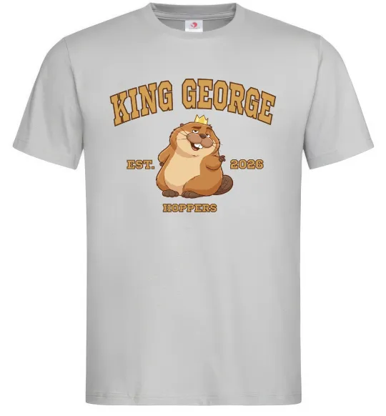 Мужская футболка King George Серый фото