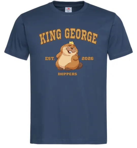 Мужская футболка King George Темно-синий фото