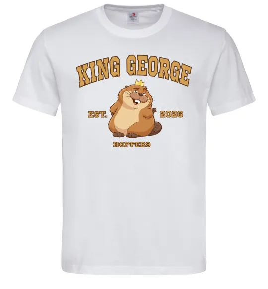 Мужская футболка King George Белый фото