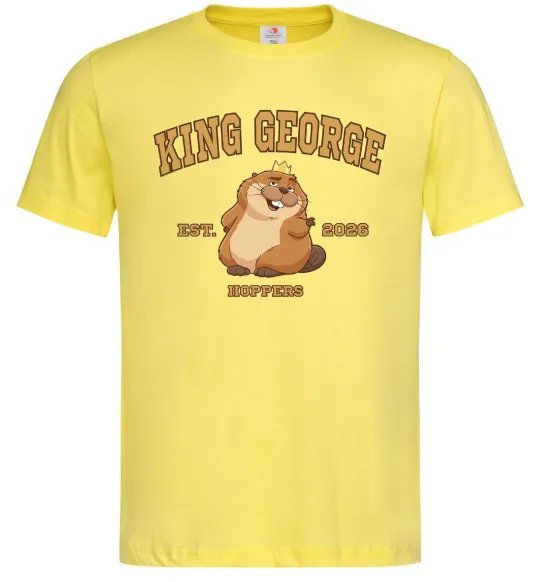 Мужская футболка King George Лимонный фото