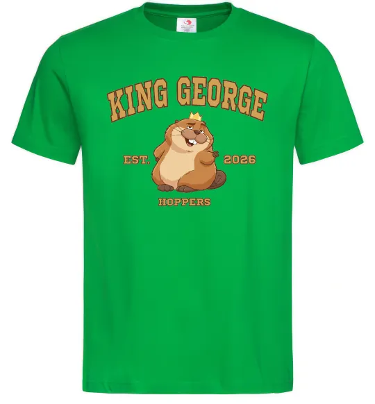 Мужская футболка King George Зеленый фото