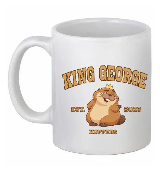 Чашка керамическая King George Белый фото