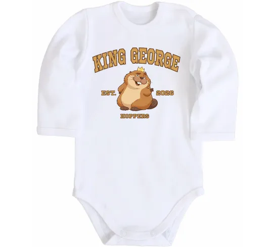 Детский боди King George Белый фото