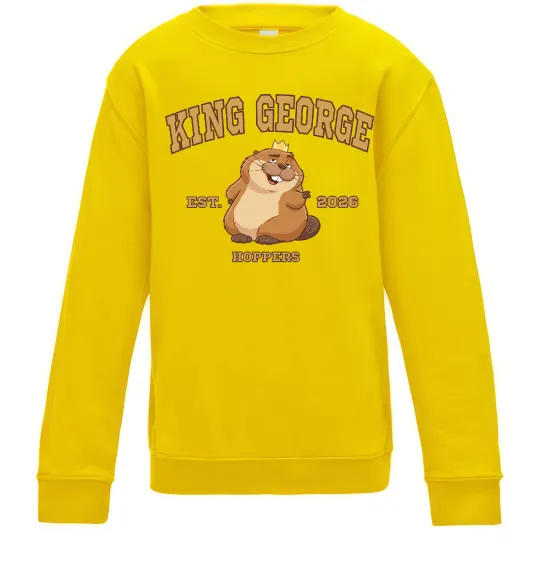 Детский Свитшот King George Солнечно желтый фото