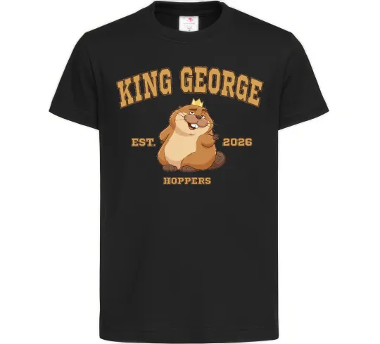 Детская футболка King George Черный фото