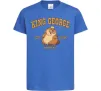 Детская футболка King George Ярко-синий фото