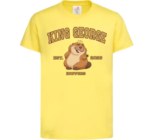 Детская футболка King George Лимонный фото