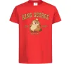 Детская футболка King George Красный фото