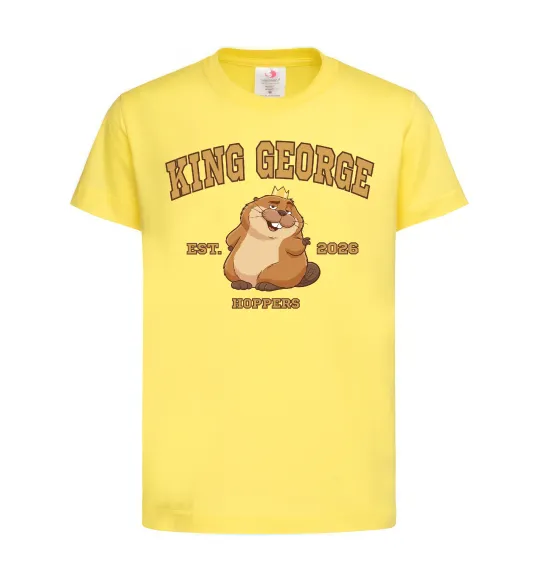 Детская футболка King George Лимонный фото
