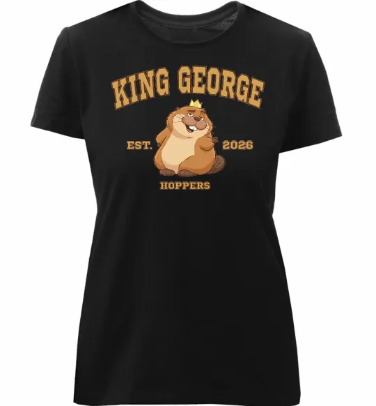 Женская премиум футболка King George Черный фото