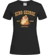 Женская футболка King George Черный фото