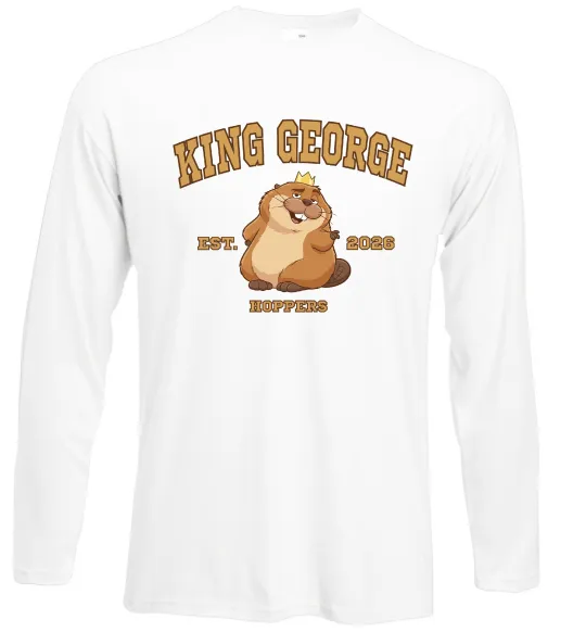 Лонгслив King George Белый фото