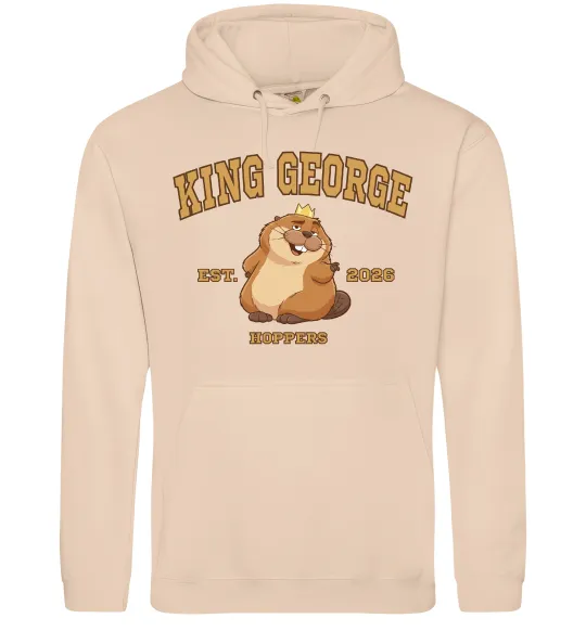 Мужская толстовка (худи) King George Песочный фото