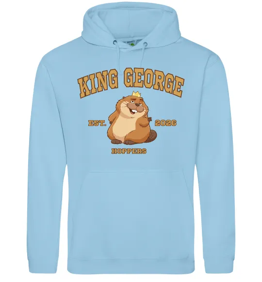 Мужская толстовка (худи) King George Голубой фото