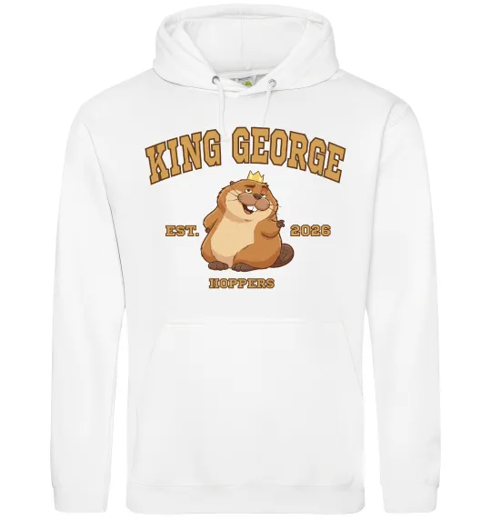 Женская толстовка (худи) King George Белый фото