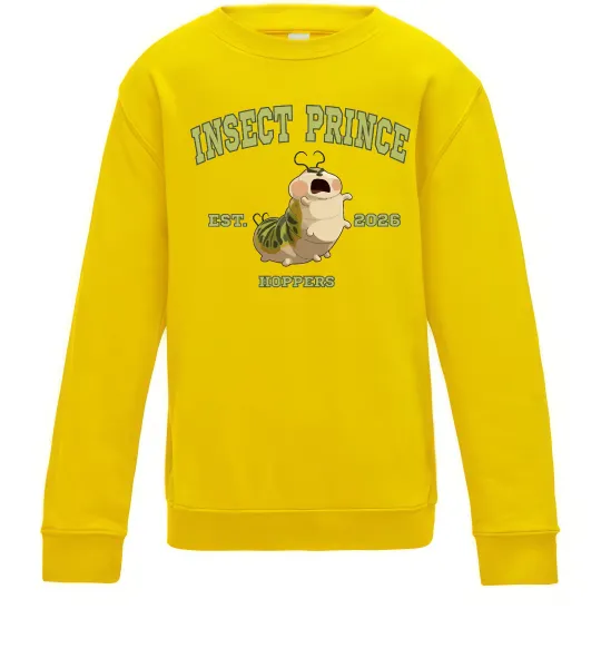 Детский Свитшот Insect Prince Солнечно желтый фото