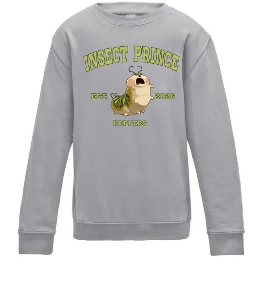 Детский Свитшот Insect Prince Серый меланж фото