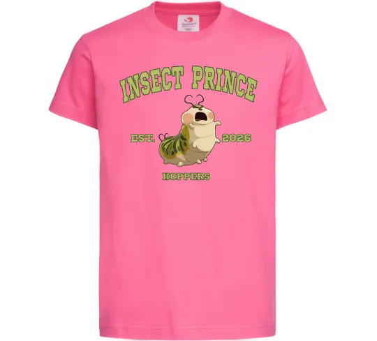 Детская футболка Insect Prince Ярко-розовый фото