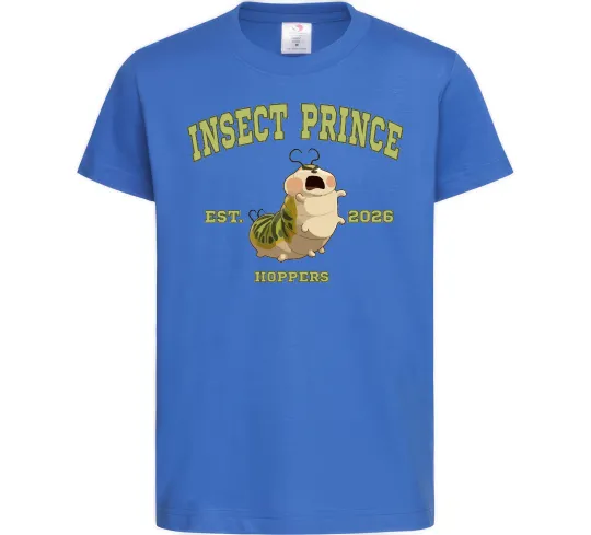 Детская футболка Insect Prince Ярко-синий фото