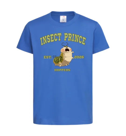 Дитяча футболка Insect Prince Яскраво-синій фото
