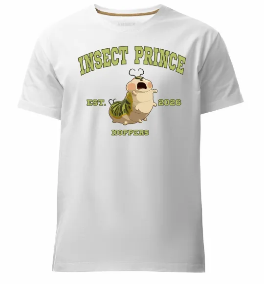 Мужская премиум футболка Insect Prince Белый фото