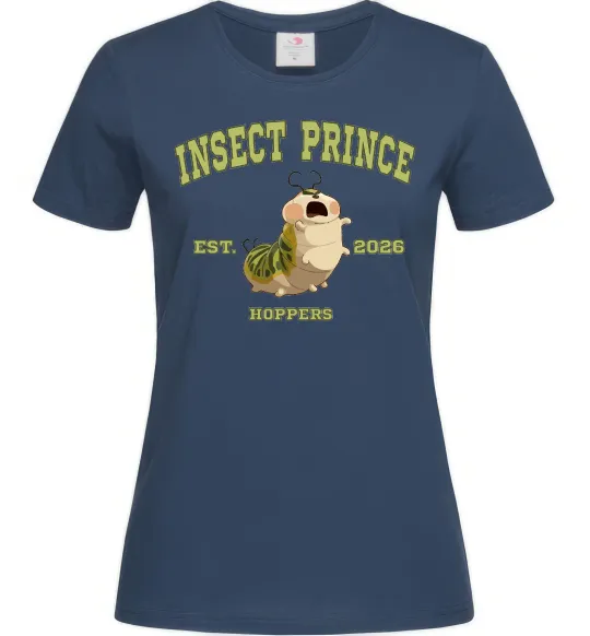 Женская футболка Insect Prince Темно-синий фото