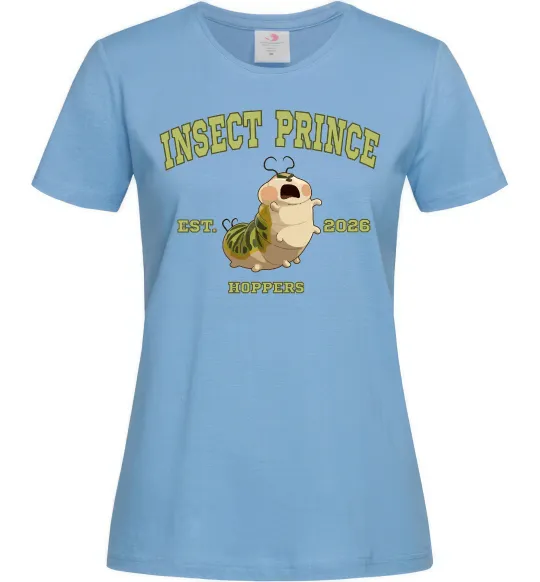 Женская футболка Insect Prince Голубой фото