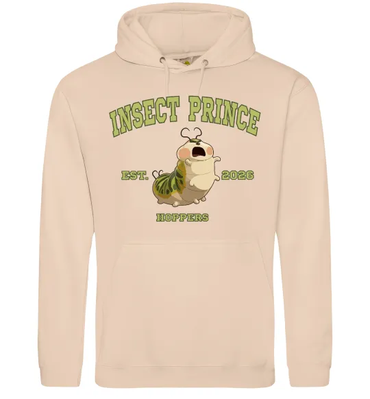 Мужская толстовка (худи) Insect Prince Песочный фото
