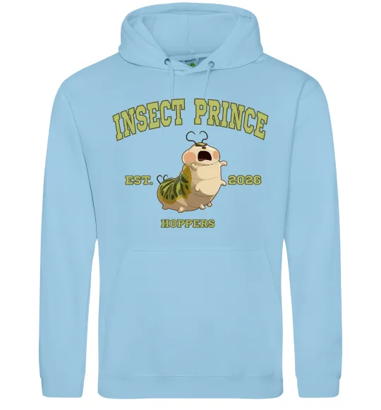 Мужская толстовка (худи) Insect Prince Голубой фото
