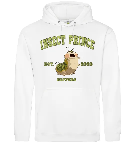 Женская толстовка (худи) Insect Prince Белый фото