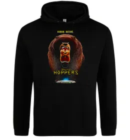 Мужская толстовка (худи) Hoppers Human nature Черный фото